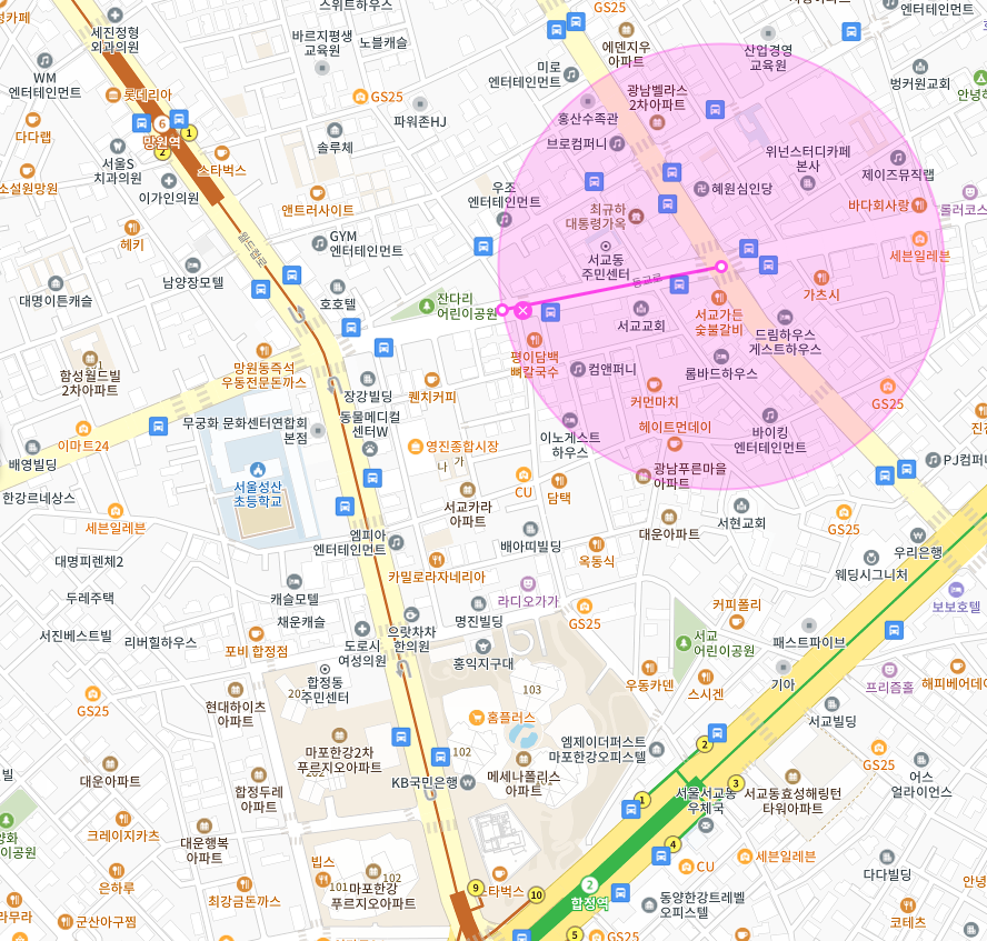 마포구 서교동 합정역 망원역 인근 주차장 | 월주차 정기권 | 전일제