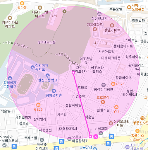 서울 도봉구 쌍문동 | 월주차 정기권 | 평일 한신초등학교 인근 주차장