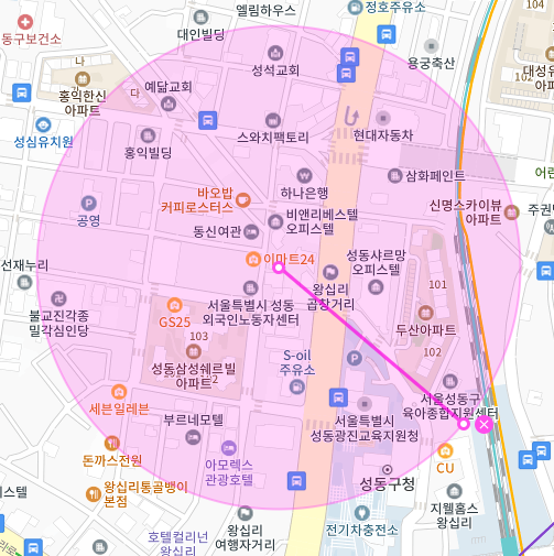성동구 홍익동 | 월주차 정기권 | 전일제 | 왕십리역 인근 주차장