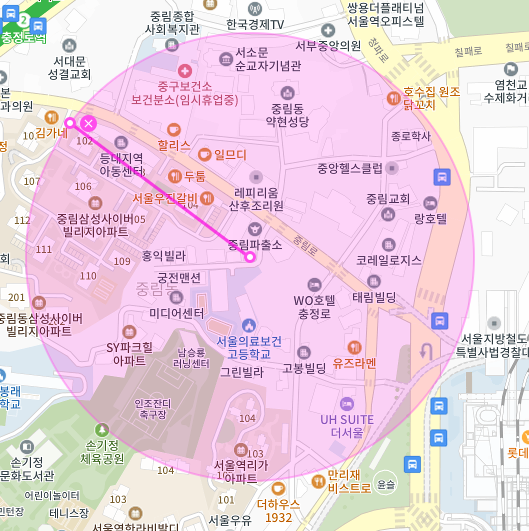 서울 중구 중림동 | 월주차 정기권 | 전일제 | 충정로역 인근 주차장