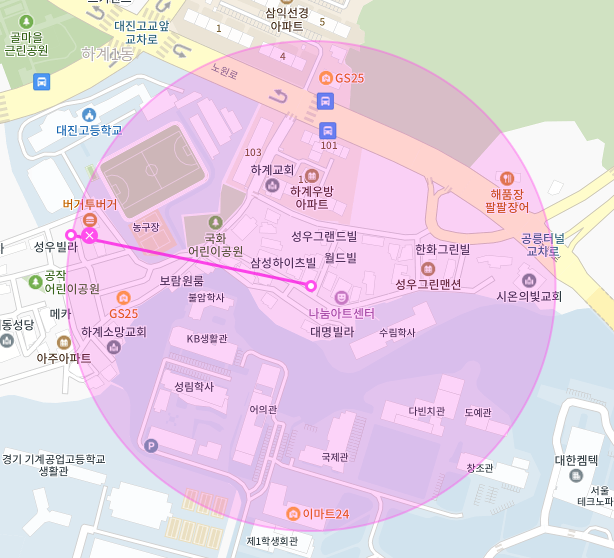 서울 노원구 하계동 | 월주차 정기권 | 전일제 | 대진고등학교 인근 주차장
