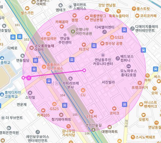 서울 마포구 연남동 | 월주차 정기권 | 주간 | 홍익디자인고등학교 인근 주차장