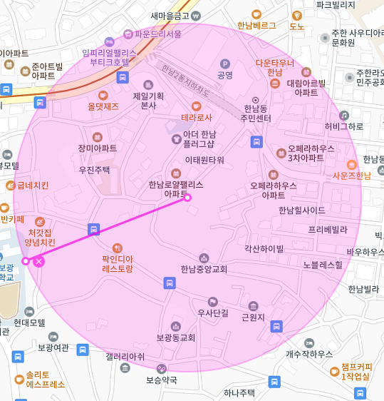 서울 용산구 한남동 | 월주차 정기권 | 주간 | 서울보광초등학교 인근 주차장