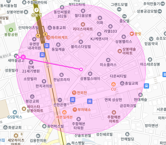 서울 중랑구 상봉동 | 월주차 정기권 | 상봉역 인근 주차장