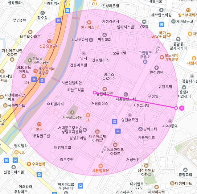 서울 서대문구 북가좌동 | 월주차 정기권 | 증산역 인근 주차장