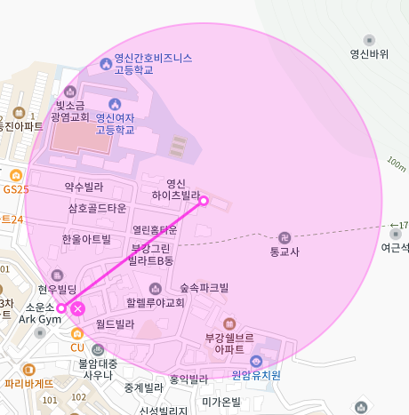 서울 노원구 중계동 | 월주차 정기권 | 전일제 | 불암산 인근 주차장