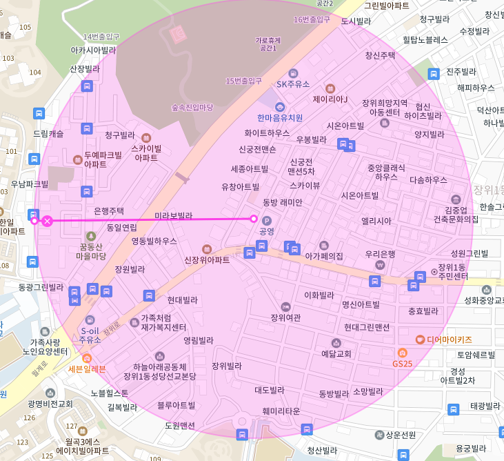 서울 성북구 장위동 | 월주차 정기권 | 주간 | 북서울꿈의숲 인근 주차장