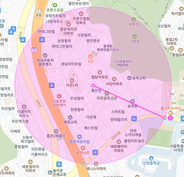 서울 서대문구 홍제동 | 월주차 정기권 | 주간 | 신연중학교 인근 주차장