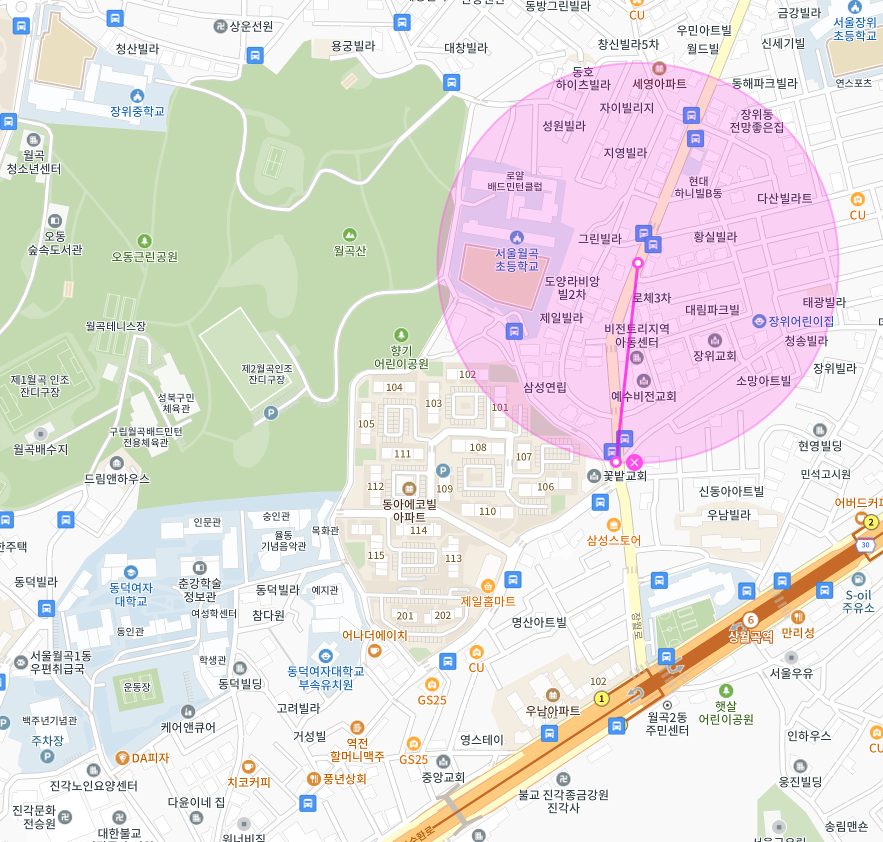 동덕여자대학교 인근 주차장 | 월주차 정기권 | 성북구 장위동 상월곡역