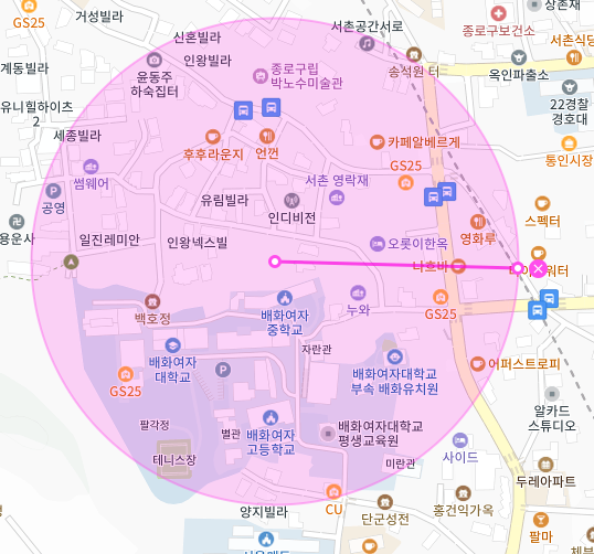 서울 종로구 누상동 | 월주차 정기권 | 전일제 | 배화여자대학교 인근 주차장