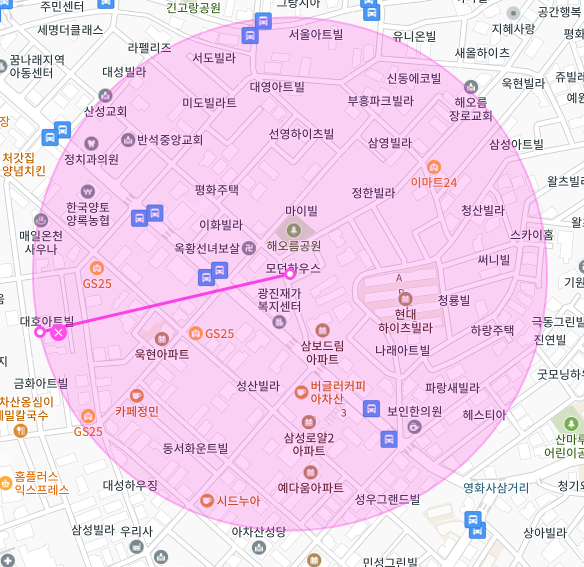 서울 광진구 중곡동 | 월주차 정기권 | 평일 | 해오름공원 인근 주차장