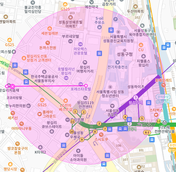 서울 성동구 도선동 | 월주차 정기권 | 전일제 | 성동구청 인근 주차장