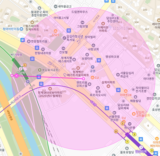 서울 동대문구 답십리동 | 월주차 정기권 | 전일제 | 신답역 인근 주차장