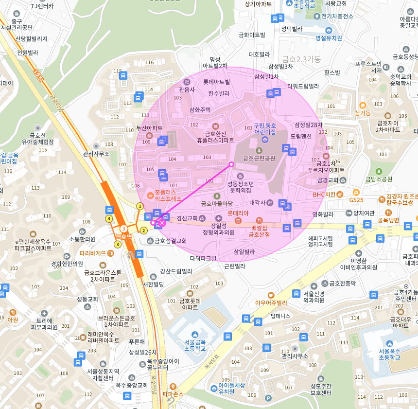 성동구 금호동 금호역에서 가까운 주차장 모아 봐요 | 대기 신청 가능