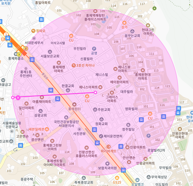 서울 서대문구 홍제동 | 월주차 정기권 | 주간 | 홍제역 인근 주차장