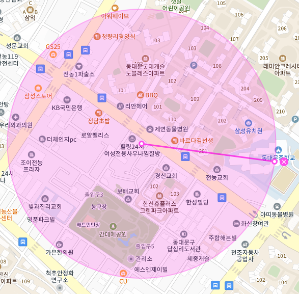 서울 동대문구 답십리동 | 월주차 정기권 | 전일제 | 동대문중학교 인근 주차장