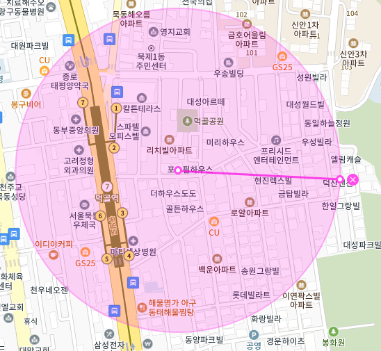서울 중랑구 묵동 | 월주차 정기권 | 주간 | 먹골역 인근 주차장