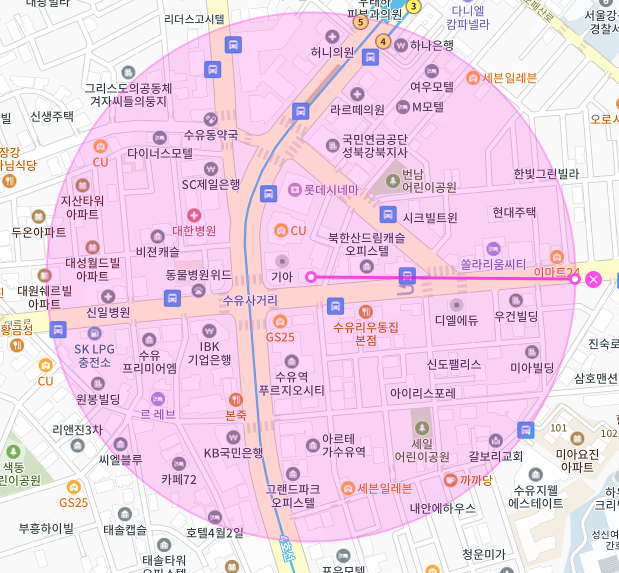 서울 강북구 번동 | 월주차 정기권 | 전일제 | 수유역 인근 주차장