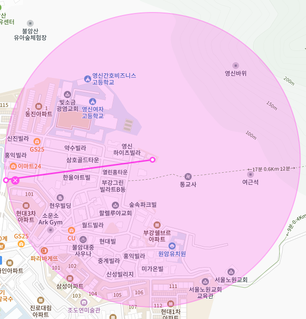 서울 노원구 중계동 | 월주차 정기권 | 전일제 | 불암산 통교사 인근 주차장