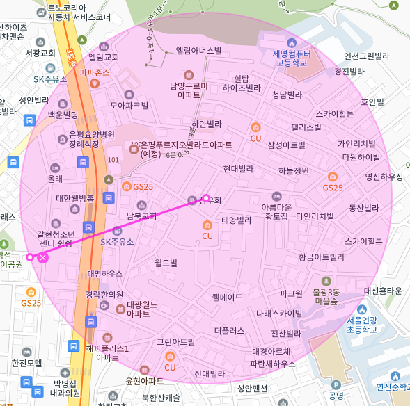 서울 은평구 불광동 | 월주차 정기권 | 전일제 | 서울연광초등학교 인근 주차장