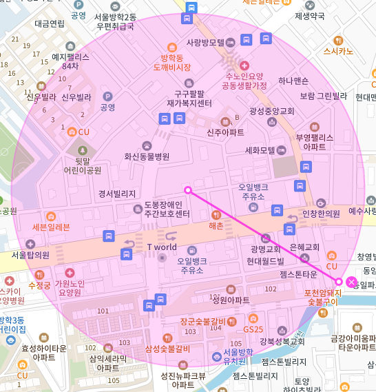 서울 도봉구 방학동 | 월주차 정기권 | 전일제 | 서울방학초등학교 인근 주차장