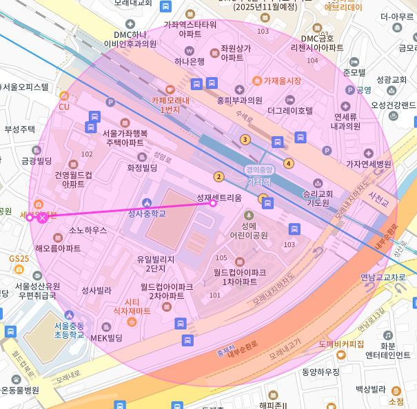 서울 마포구 성산동 | 월주차 정기권 | 전일제 | 가좌역 인근 주차장