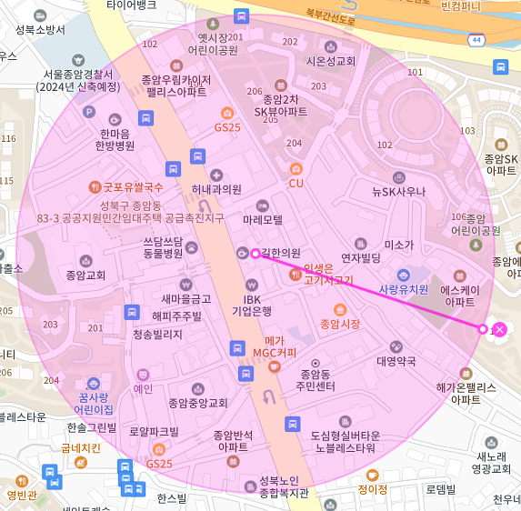 서울 성북구 종암동 | 월주차 정기권 | 주간 | 종암사거리 인근 주차장