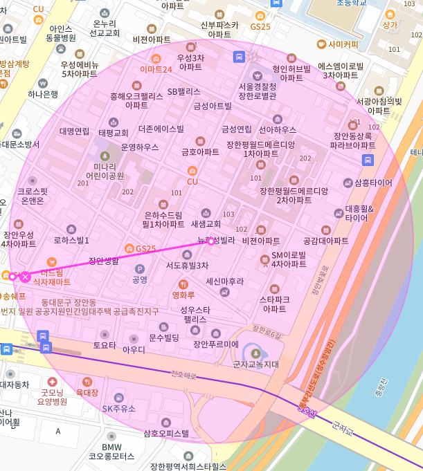 서울 동대문구 장안동 | 월주차 정기권 | 주간 | 장한평역 인근 주차장