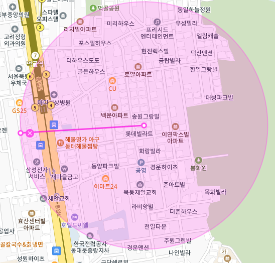 서울 중랑구 묵동 | 월주차 정기권 | 주간 | 먹골역 인근 주차장