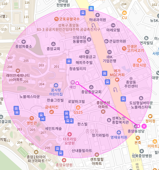 서울 성북구 종암동 | 월주차 정기권 | 주간 | 종암중앙교회 인근 주차장