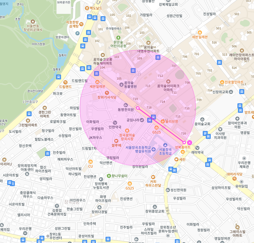 장곡시장 인근 주차장 | 주만사 월주차 | 성북구 장위동