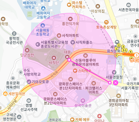 종로구 사직단 인근 주차장 정보 / 16만원 / 종로도서관 인근 주차장