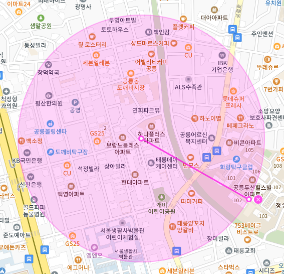 서울 노원구 공릉동 | 월주차 정기권 | 주간 | 개미어린이공원 인근 주차장