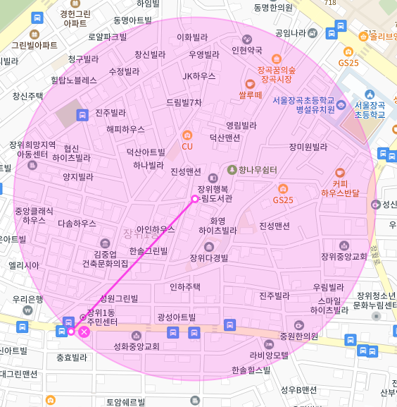 서울 성북구 장위동 | 월주차 정기권 | 주간 | 서울장곡초등학교 인근 주차장