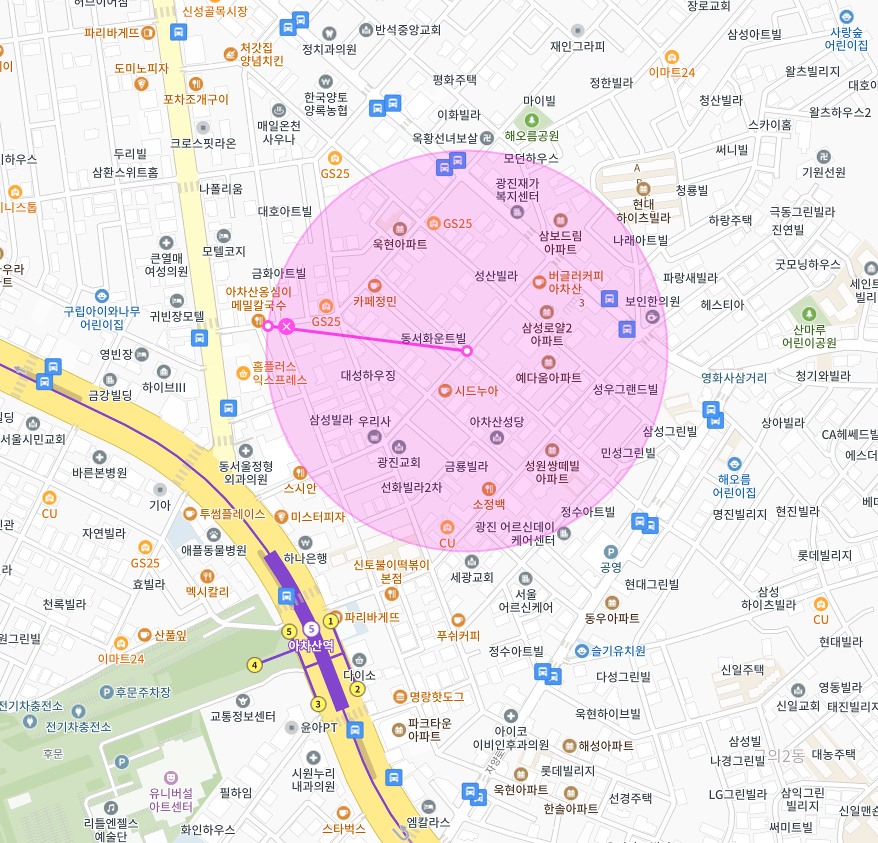 해오름공원 인근 주차장 | 주만사 월주차 | 광진구 중곡동 아차산역