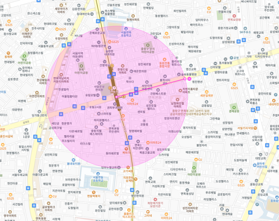 면목역 공영주차장 대신 주만사 신규 역세권 주차장으로!