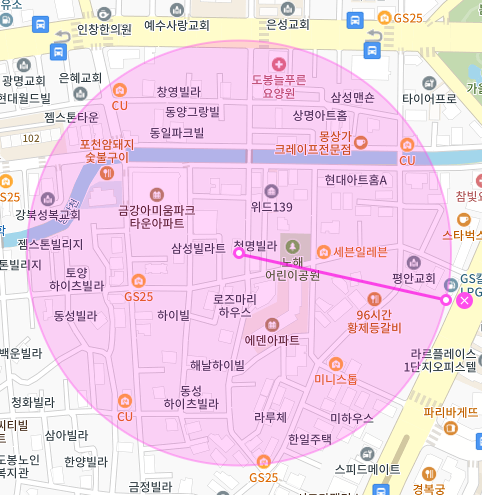 서울 도봉구 쌍문동 | 월주차 정기권 | 전일제 | 방학천 인근 주차장