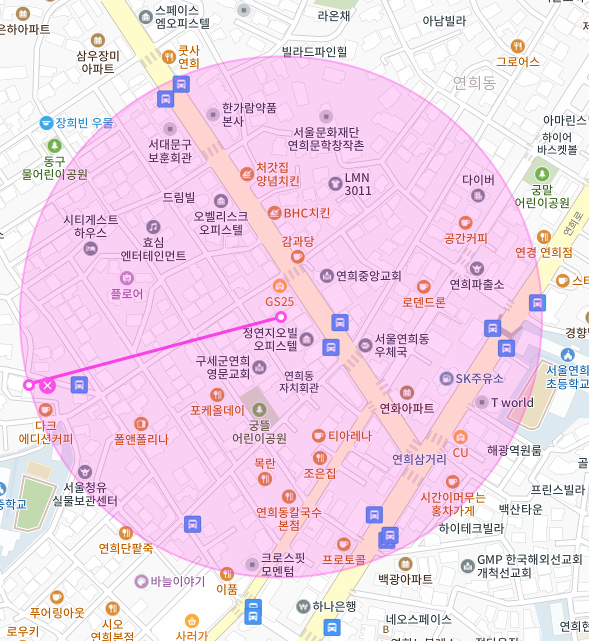 서울 서대문구 연희동 | 월주차 정기권 | 주간 | 연희삼거리 인근 주차장