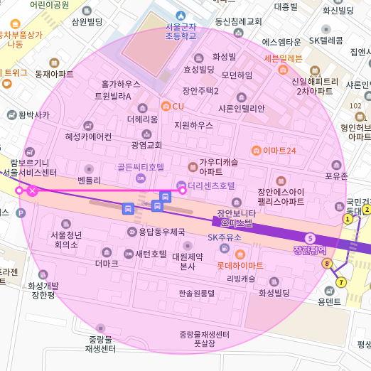서울 동대문구 장안동 | 월주차 정기권 | 전일제 | 장한평역 인근 주차장