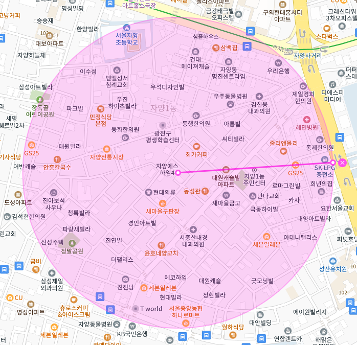 서울 광진구 자양동 | 월주차 정기권 | 전일제 | 자마장공원 인근 주차장