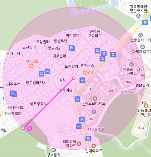 서울 강북구 번동 | 월주차 정기권 | 전일제 | 강북문화정보도서관 인근 주차장
