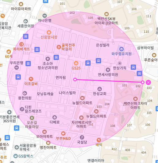 서울 은평구 응암동 | 월주차 정기권 | 주간 | 은평병원 인근 주차장