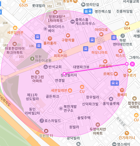 서울 마포구 합정동 | 월주차 정기권 | 주간 | 망원정사거리 인근 주차장