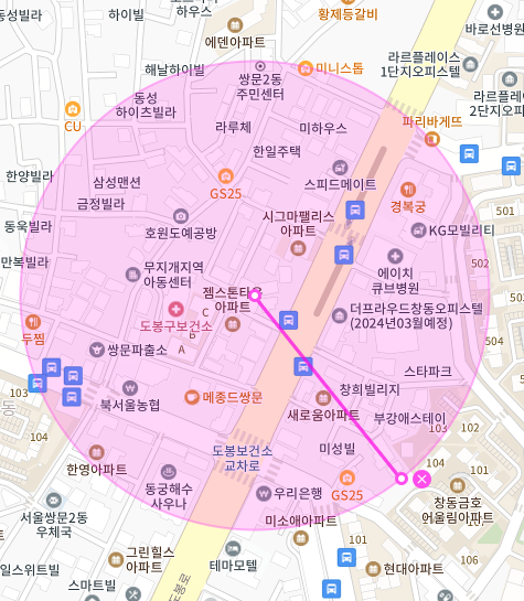 서울 도봉구 쌍문동 | 월주차 정기권 | 평일 | 도봉구보건소 인근 주차장