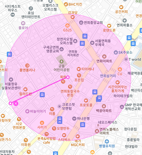 서울 서대문구 연희동 | 월주차 정기권 | 야간 | 연희삼거리 인근 주차장