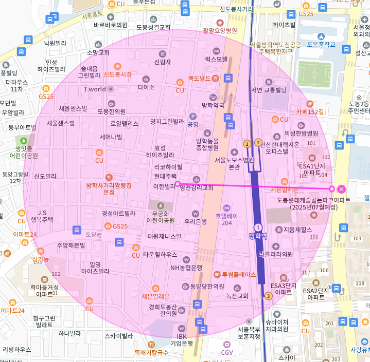 도봉구 방학동 인근 주차장 정보 | 12만원 | 방학역 인근 월주차 | 주만사 월주차 | 대기신청가능!