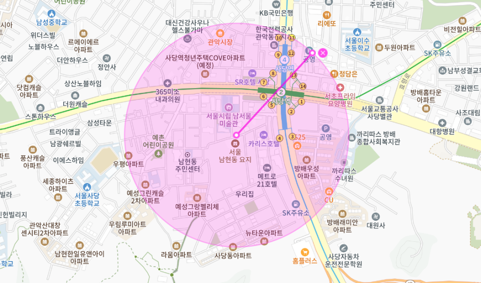 남현동 주차장 _ 사당역과 남현동 주민센터 중간에 있는 주차장 정보