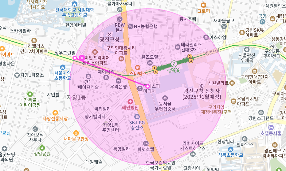 광진구 월주차 _ 광진구청과 구의역 인근 기계식 승용차 주자장