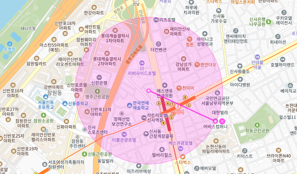 신사역 월주차 _ 24시간/승용차전용/기계식 주차장