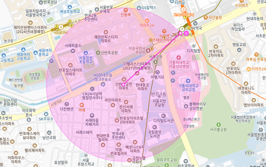 반포4동 월주차_역세권 단일주차장 정보 가져왔습니다~